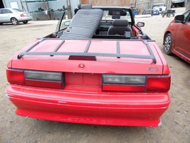 1992 FORD MUSTANG GT RED CONVERTIBLE 5.0L AT  F17001